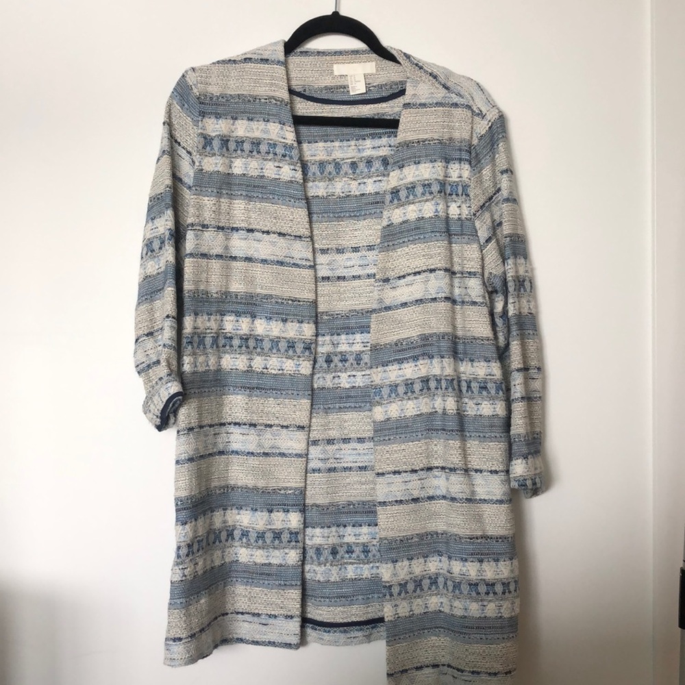 H&M extra long tweedish blazer